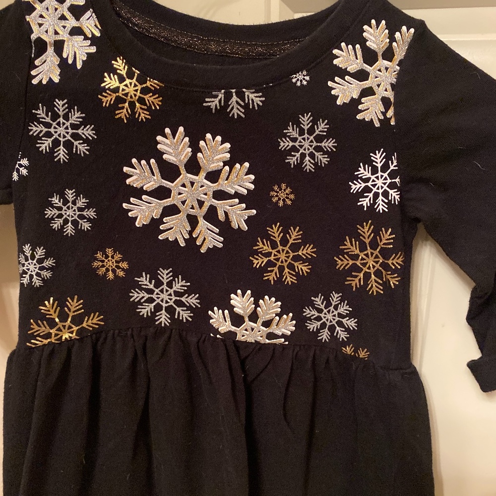 Girl Snowflake Christmas and Winter Dress